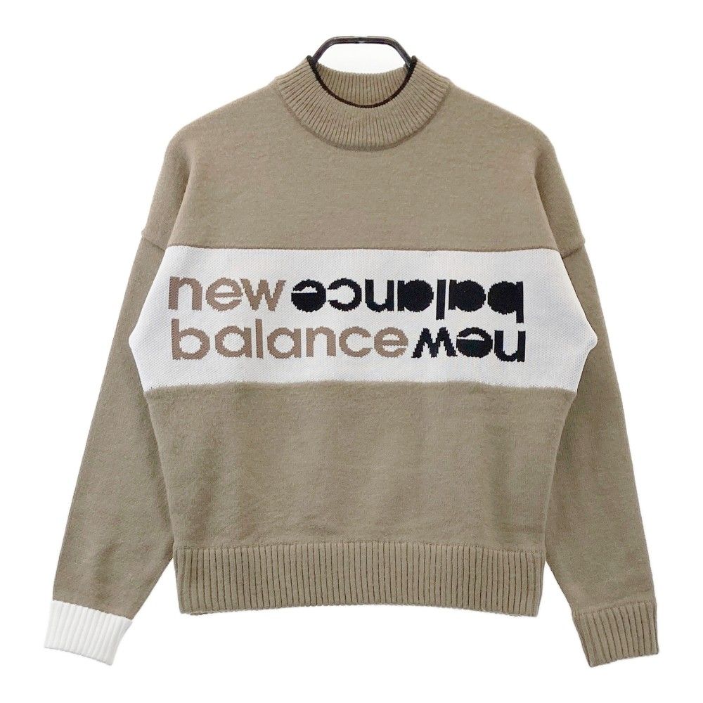 サイズ：0 NEW BALANCE GOLF ニューバランス 2023年モデル ハイネック ニットセーター  ブラウン系 [240101455506] ゴルフウェア レディース ストスト サイズ：0 NEW BALANCE GOLF ニューバランス 2023年モデル