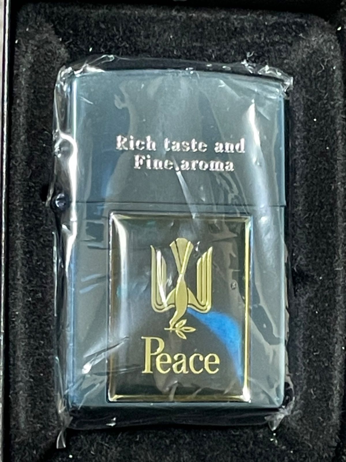 zippo PEACE ブルーチタン リッチ アロマ 限定品 2007年製 - E.Z