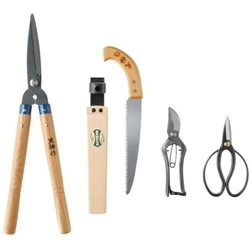 【新品・3営業日で発送】平田刃物 (M60902618)天神作 ガーデン鋏4点セット GN150C