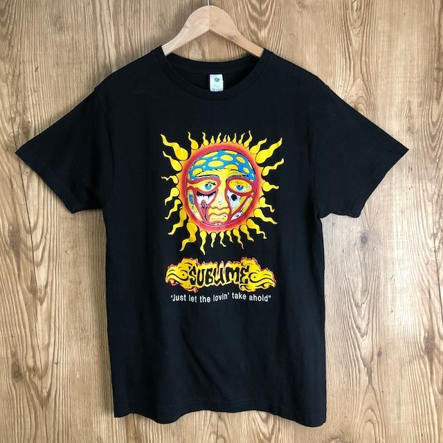 SUBLIME JUST LET THE LOVIN'TAKE AHOLD バンドTシャツ メンズ Mサイズサブライム  黒 ブラック ストリート アメカジ 古着 e24060504