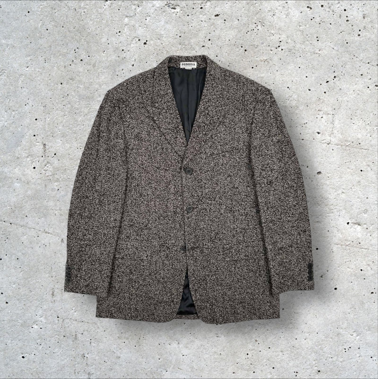 美品 ヴィンテージ renoma PARIS HOMME 立体 ネップツイード風 美品 ヴィンテージ renoma PARIS HOMME 立体 ネップツイード風