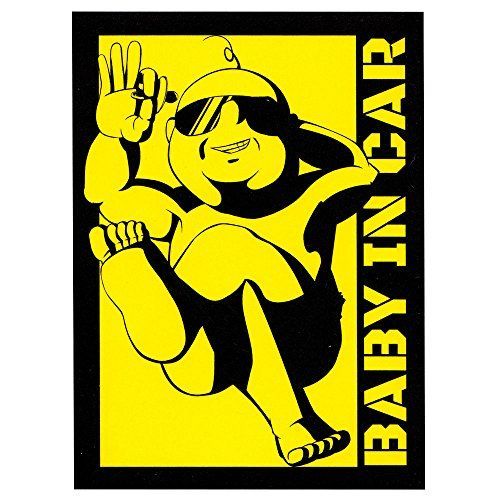ステッカー０４ 【Angelshop】＜BABY IN CAR＞ステッカー 1枚 事故・煽り防止対策 足組み柄