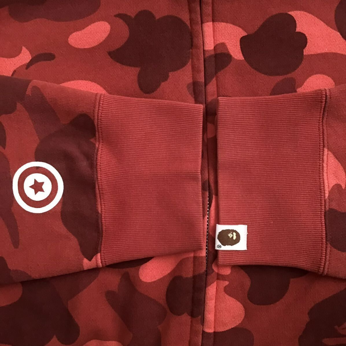 ☆XL☆ Red camo シャーク パーカー shark full zip hoodie a bathing