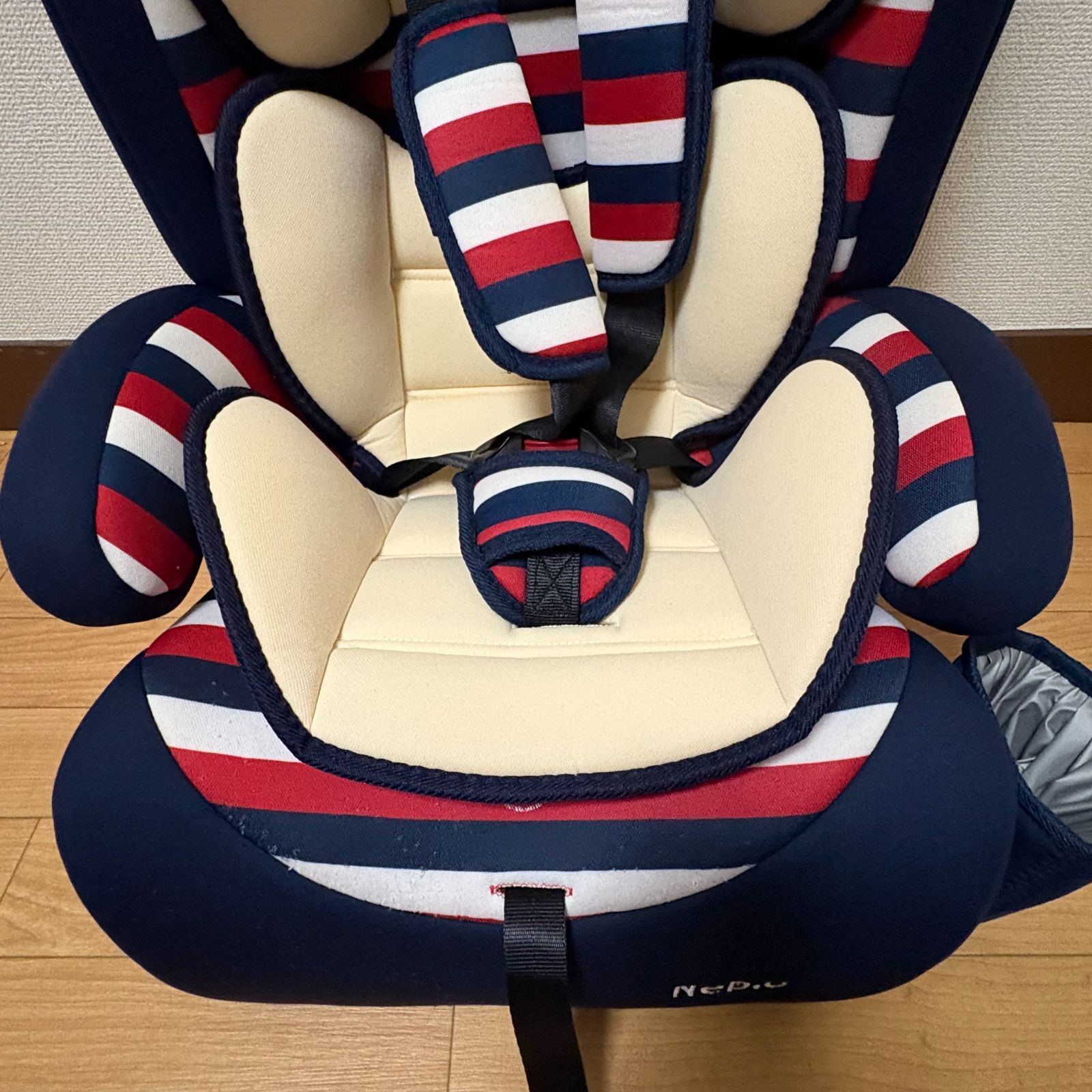 PoPPit ポップピット ネビオ ジュニアシート トリコロール 赤紺