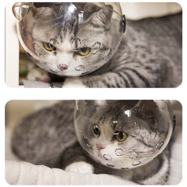 猫の爪切り補助マスク 猫カバー クリア ソフト 透明 舐め防止