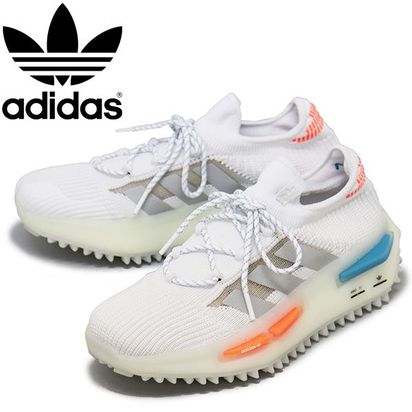 adidas (アディダス) FZ5707 NMD_S1 スニーカー フットウェアホワイトxミディアムグレーヘザーソリッドグレーxオフホワイト AD227 28.5cm