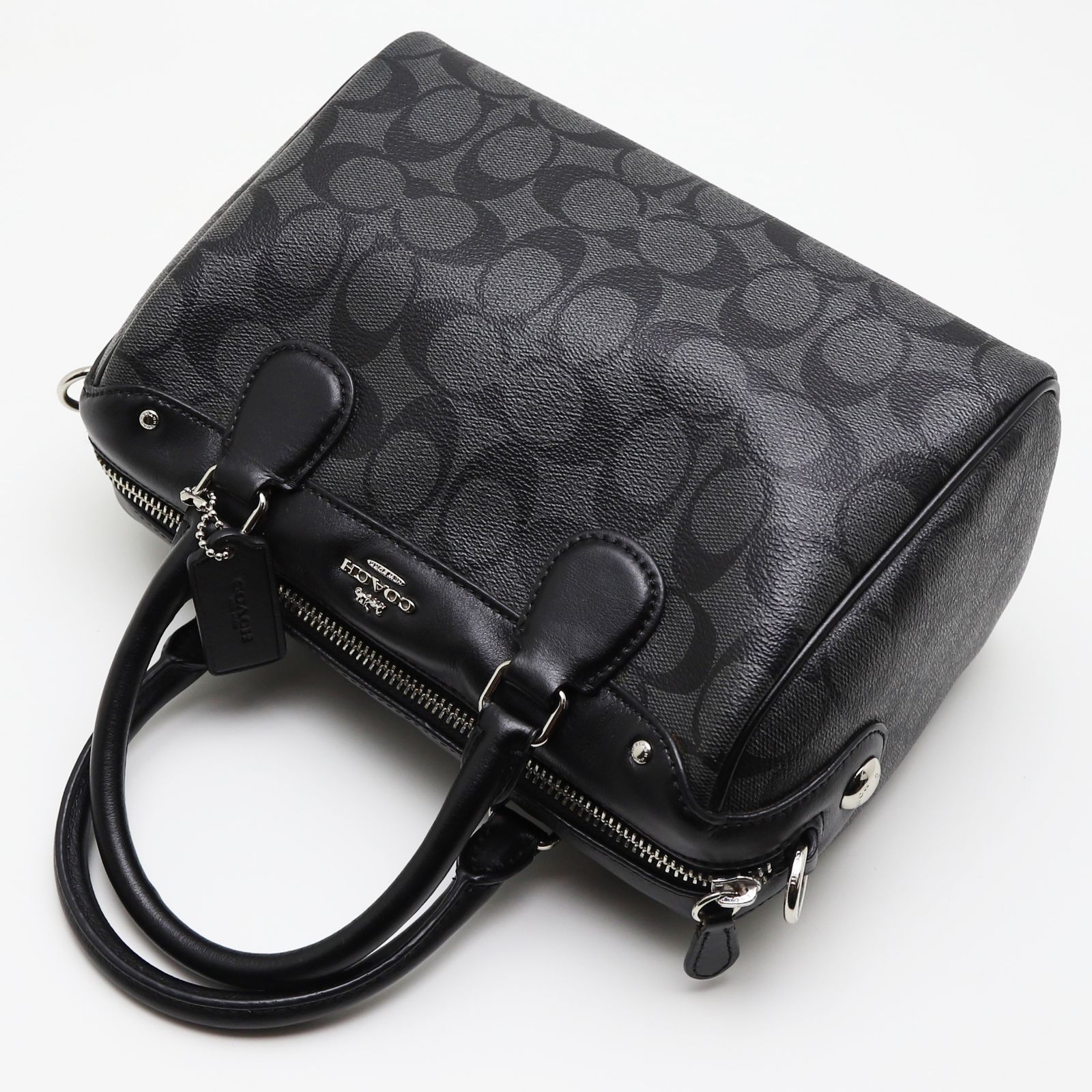 COACH（コーチ） シグネチャー F58312 ミニボストン バッグ ショルダー 