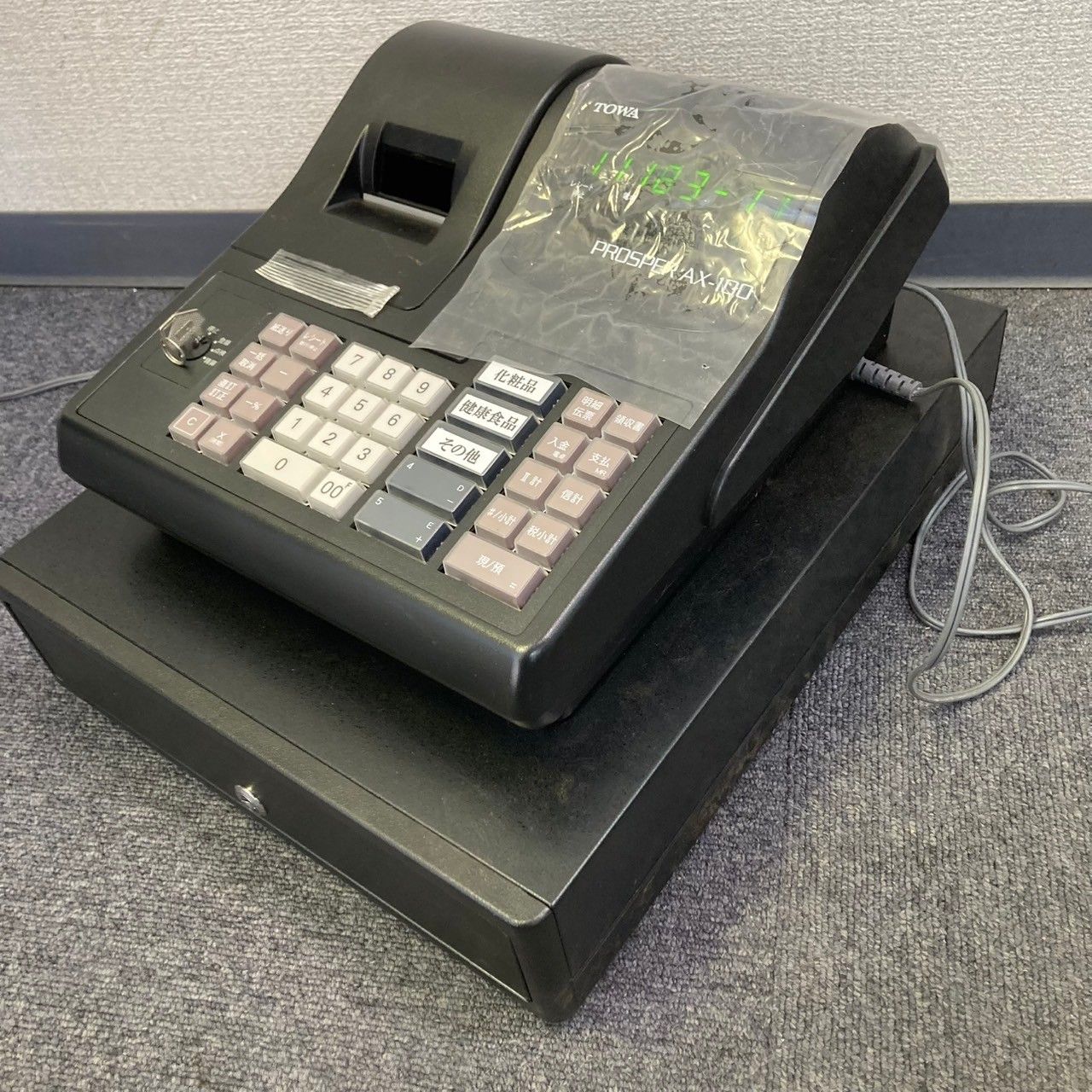 TOWAレジスター　AX-100　中古品　人気機種感熱紙　送料無料　992211 TOWAレジスター AX-100 中古品 人気機種感熱紙 送料無料 992211