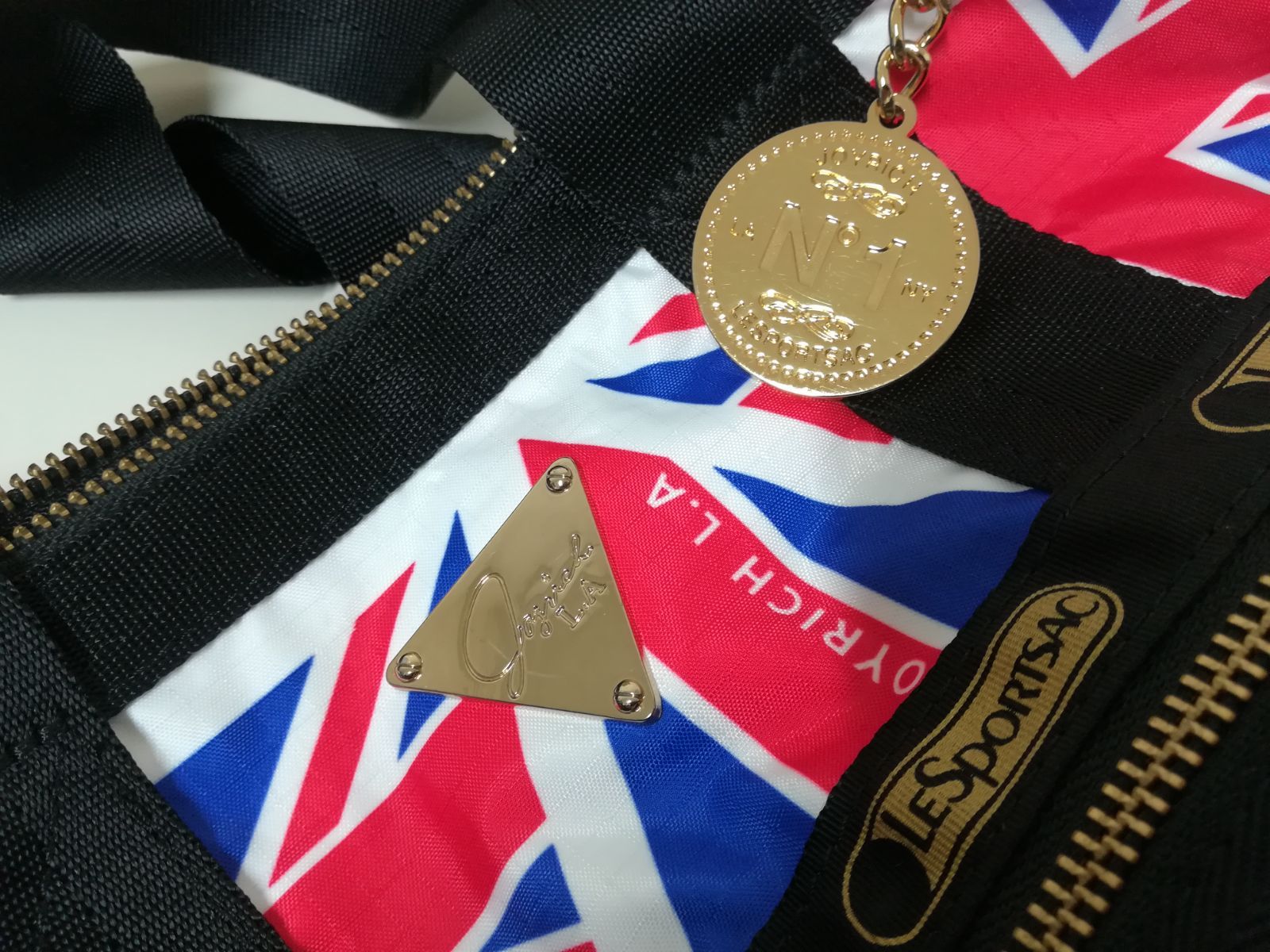 未使用タグ付　レスポートサック×ジョイリッチ　ユニオンジャック　ボストンバッグ 未使用品】LESPORTSAC / レスポートサック × ジョイリッチ