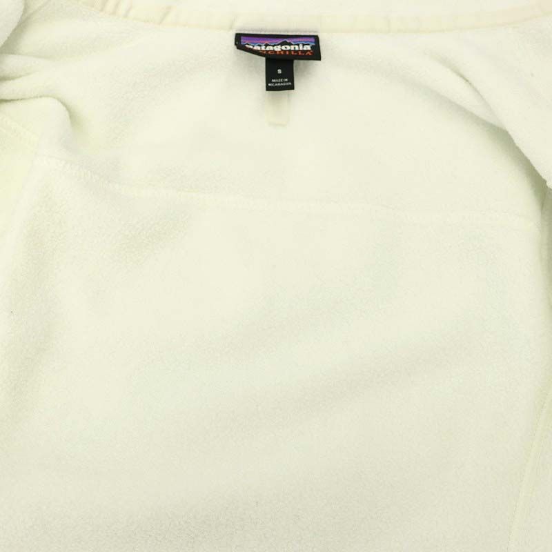 パタゴニア Patagonia フリースジャケット ジップアップ S 白 パタゴニア Patagonia フリースジャケット ジップアップ S 白