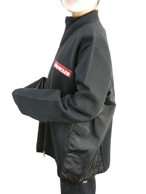 サイズ3XL■新品■モンクレール ナイロン切替 ニットジャケット 黒 メンズ サイズS□サイズ3XL□新品□モンクレール ナイロン切替 ニット