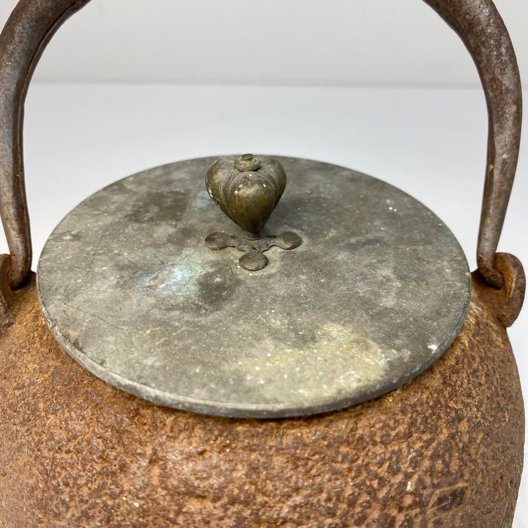 龍文堂 上手 鉄瓶 1675g 持ち手込みの最大高さ20.5㎝