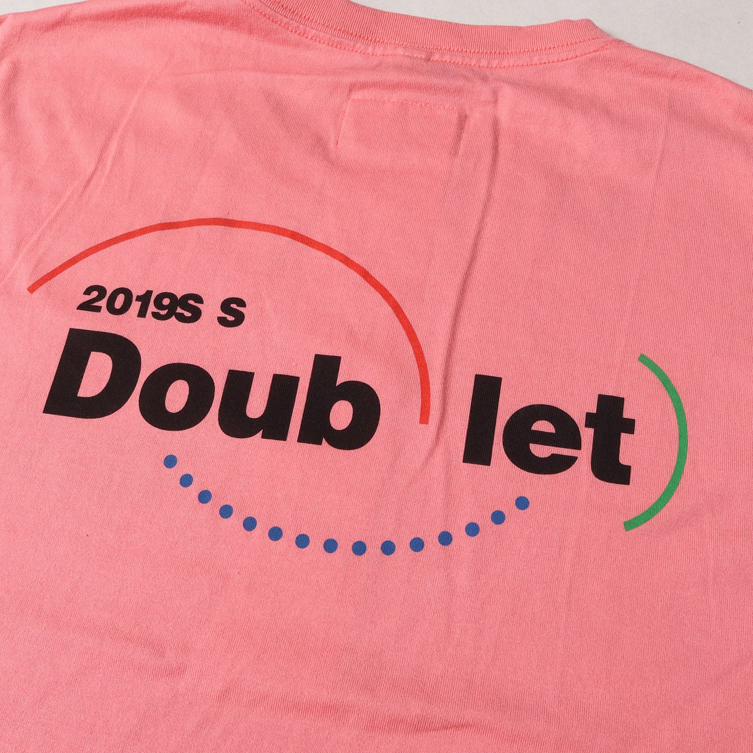 doublet ダブレット Tシャツ サイズ:L 19SS WISM 別注 パロディ ロゴ グラフィック ロングスリーブTシャツ BELL T-SHIRT  トップス 長袖 ロンT カットソー ピンク 日本製【メンズ】 - メルカリ