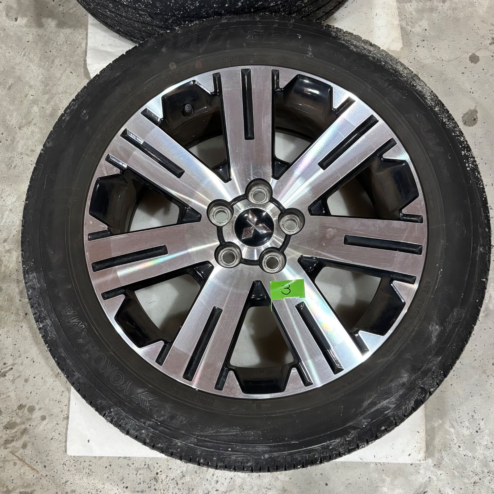 3 三菱 デリカ D 5 純正 18インチ 18X7J 38 5穴 PCD114.3 ホイール 1本 ミツビシ MITSUBISHI