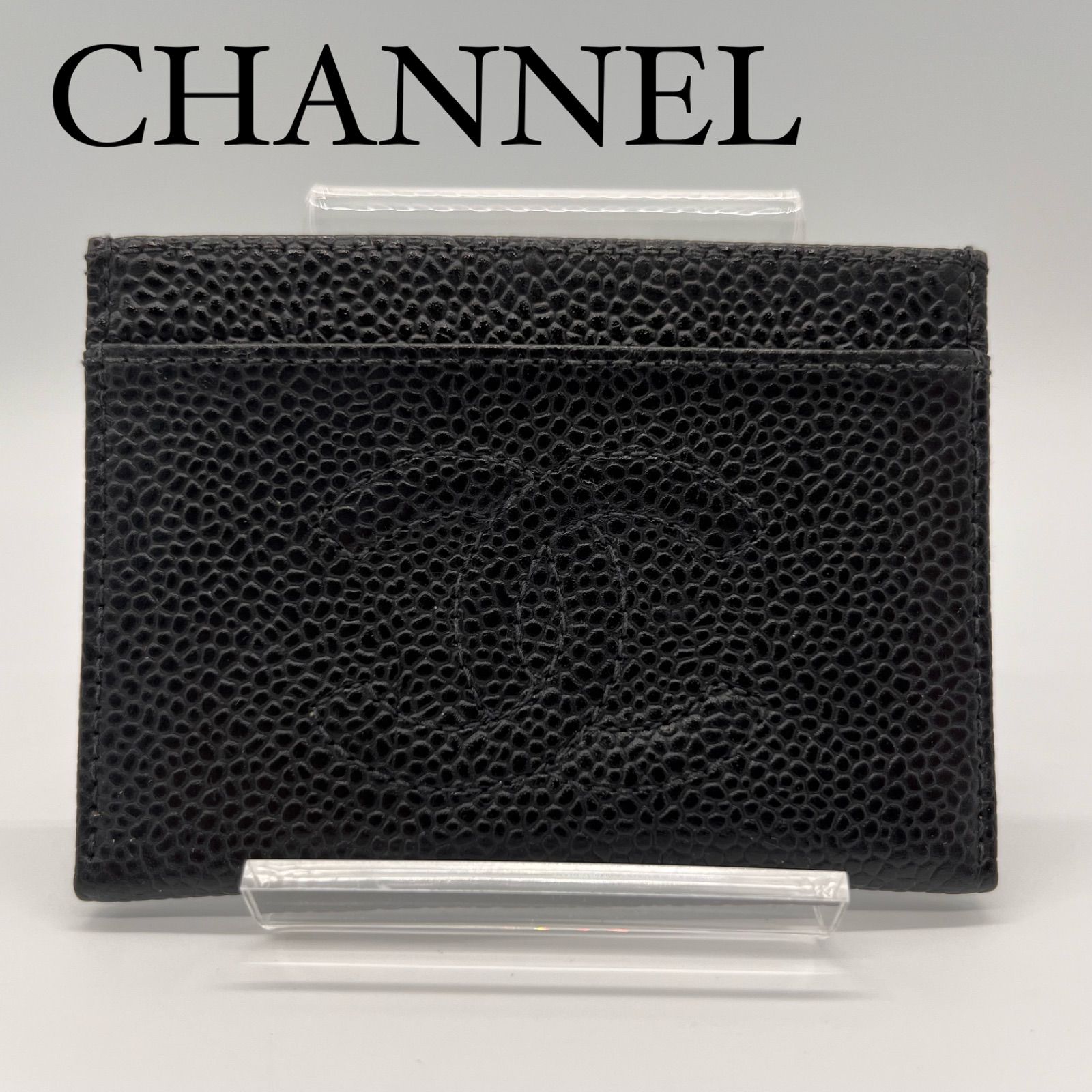 CHANEL キャビアスキン シャネル カードケース 名刺入れ ココマーク 