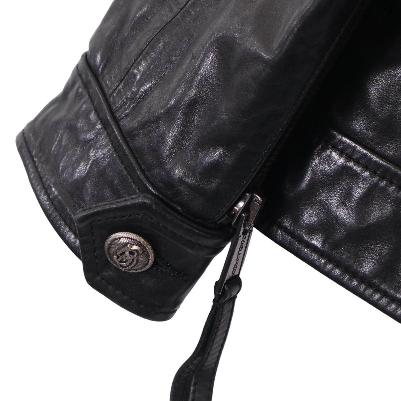 DSQUARED2 ディースクエアード レザージャケット S74M0298＊ - メルカリ