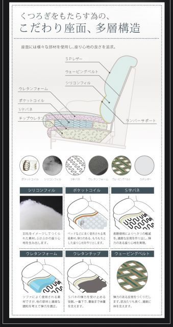 ハイバックソファ Liveral