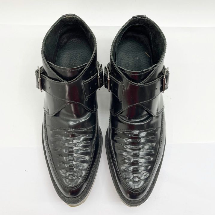 【美品】DIESEL ディーゼルドレスシューズモンクストラップ　黒　26.5 ◇◇DIESEL ディーゼル シューズ レザー モンクストラップ 25.5