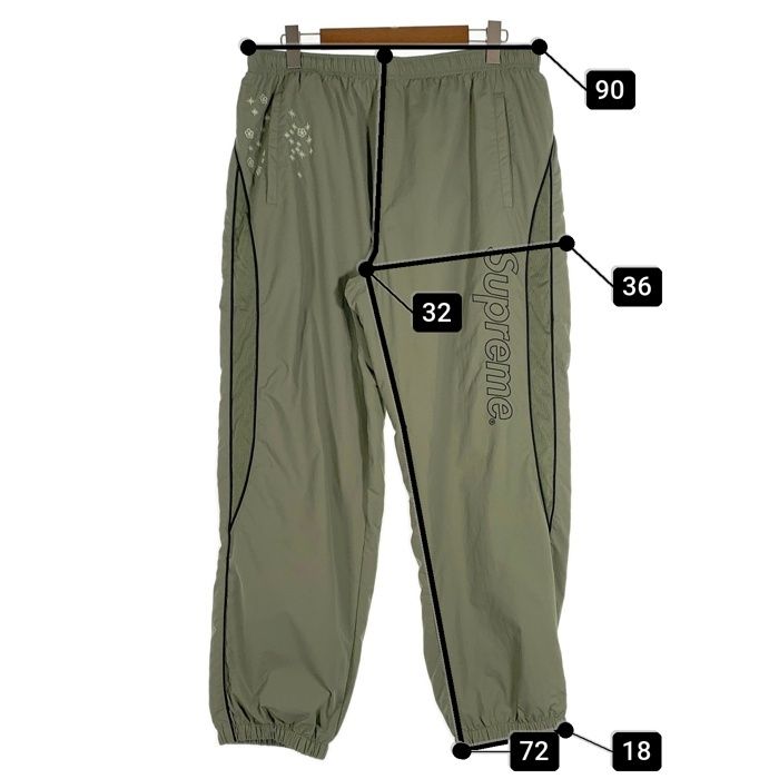 SUPREME シュプリーム 22 SS AOI Glow-in-the-Dark Track Pant 葵産業 グローインザダーク トラックパンツ オリーブ Size XL