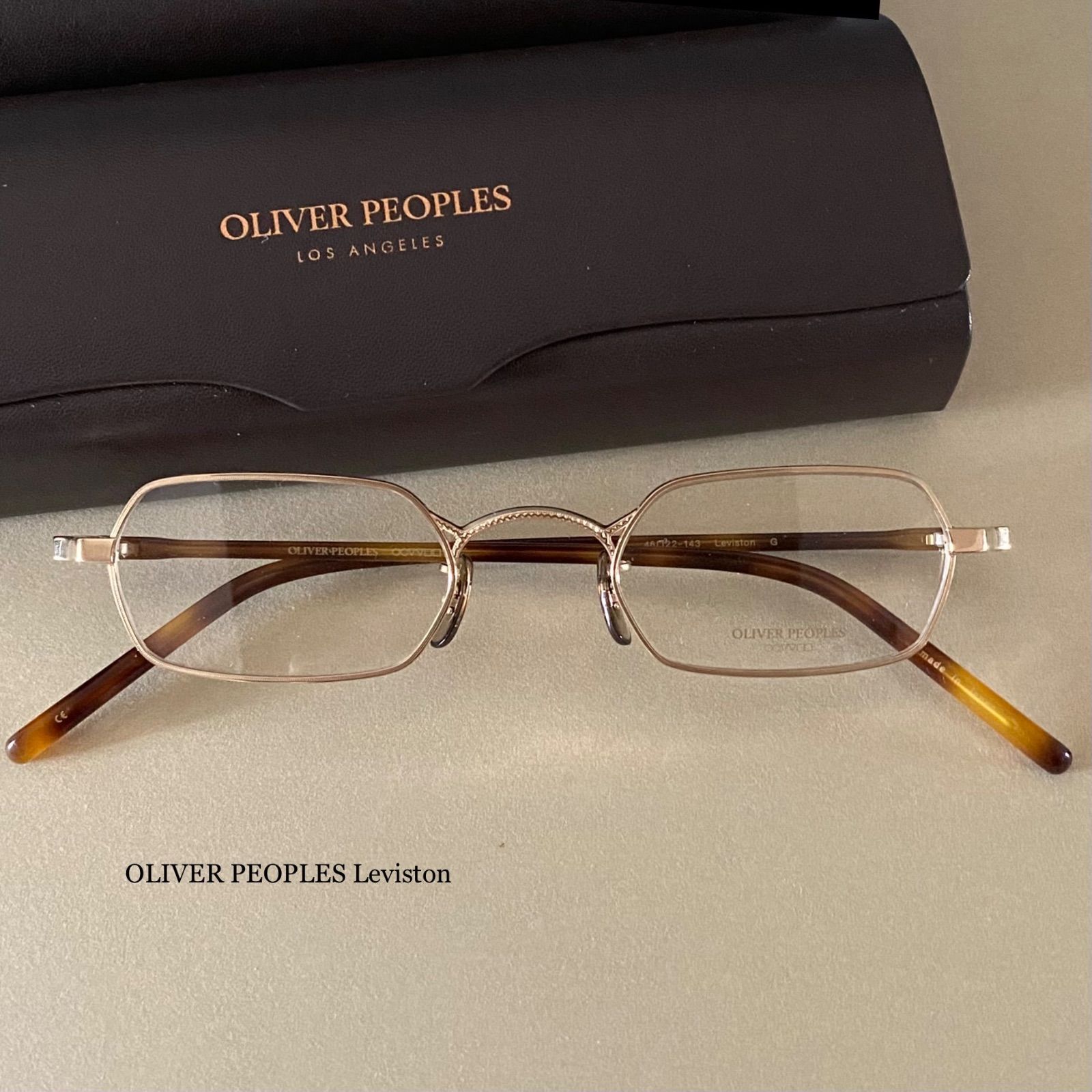 OV284 新品 OLIVER PEOPLES Leviston G メガネ - サングラス/メガネ