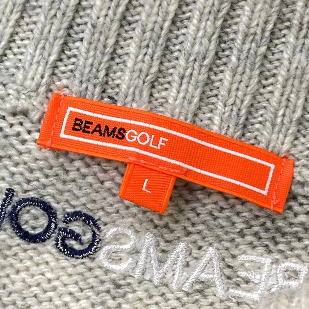 サイズ:L BEAMS GOLF ビームスゴルフ ニットセーター ウール混 サイズ:L BEAMS GOLF ビームスゴルフ ニットセーター ウール混