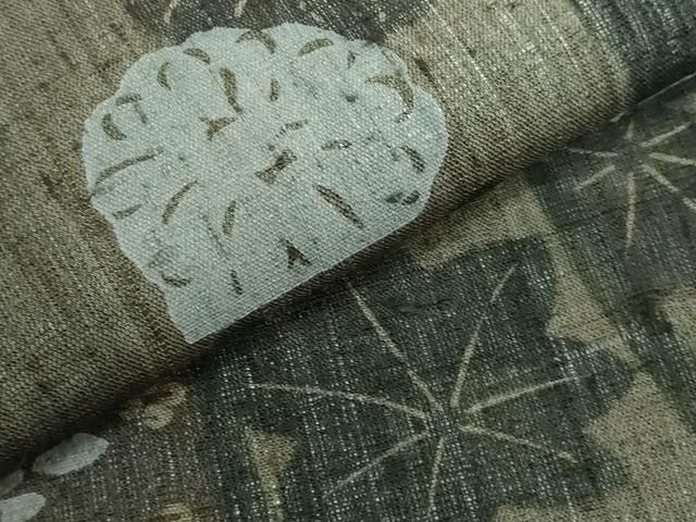 平和屋本店□極上 摺型友禅 京都 多ち花 九寸開き名古屋帯 松皮菱花文  