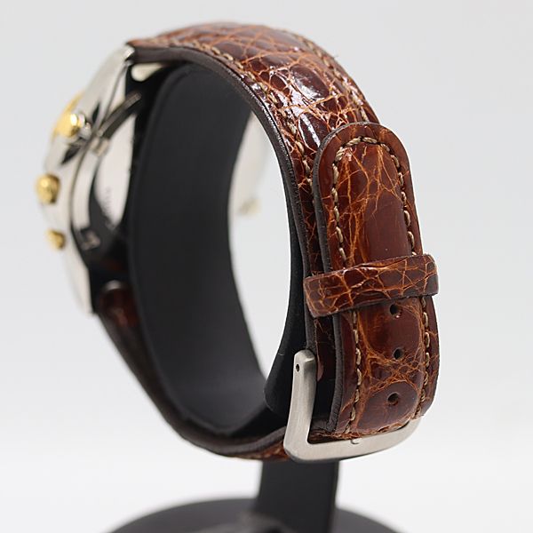 デッドストック級 保 稼働 セイコー ドルチェ YG×SS クロノグラフ 7T39