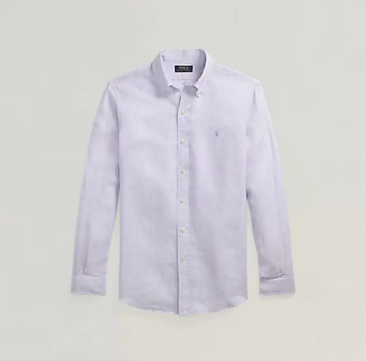 ポロ メンズ リネン シャツ ラベンダー