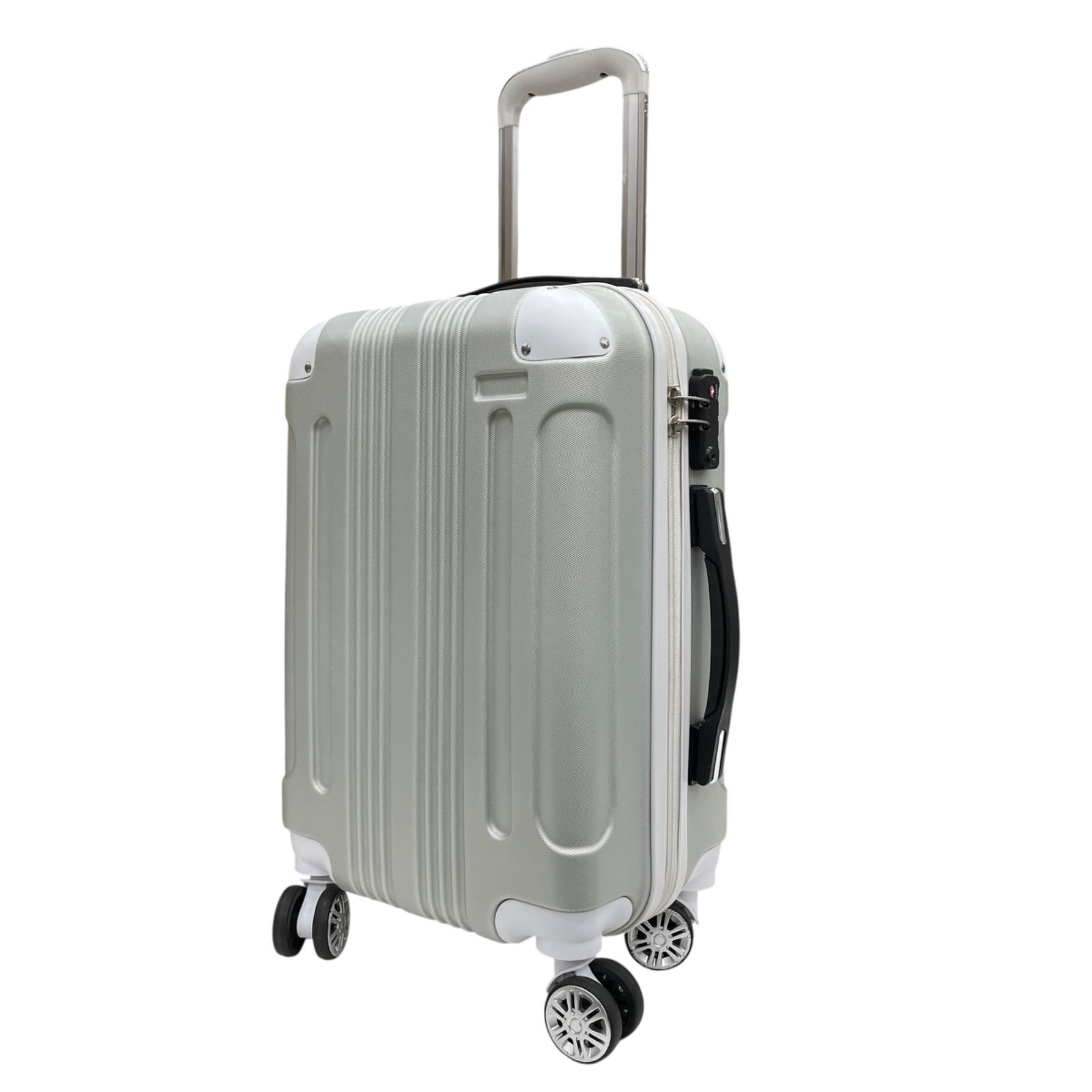 【新品】 ムーク（M∞K） スーツケース 超軽量 ダブルキャスター 1年保証 キャリーケース キャリーバッグ 【パープル2（Mサイズ）】 新品 ムーク（M∞K） スーツケース 超軽量 ダブルキャスター １年