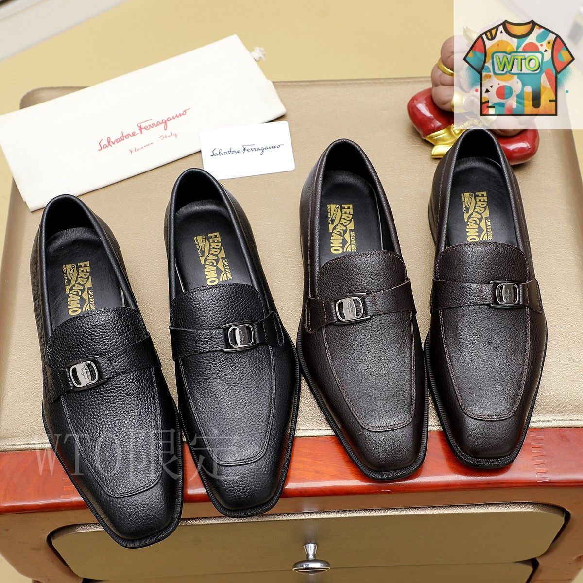 Ferragamo フェラガモ メンズ ビジネス シューズ15-XE95 - メルカリ