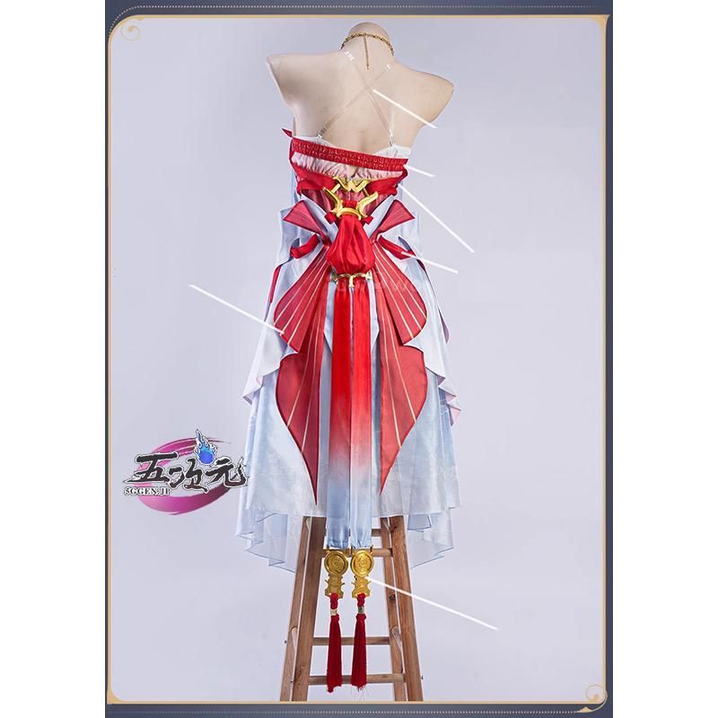 UWOWO 鳴潮 コスプレ 今汐 桃夭灼灼 スキン衣装 ウィッグ 追加