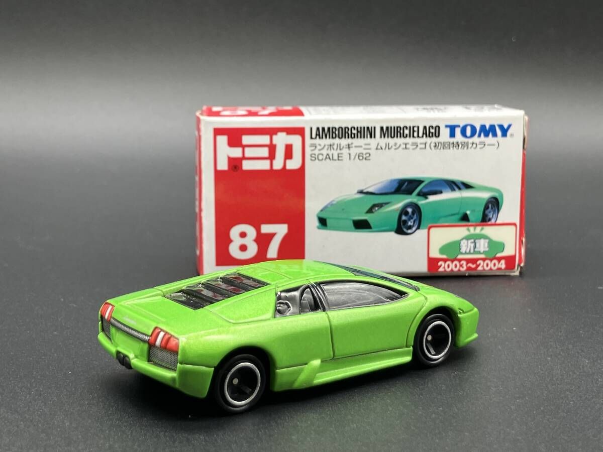 トミカ No.87 ランボルギｰニ ムルシエラゴ(初回特別カラｰ) 赤箱 ロゴ青