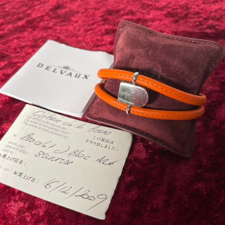 若者の大愛商品 DELVAUX 美品 デルヴォー 本革 レザー Dロゴ デルボー 皮革