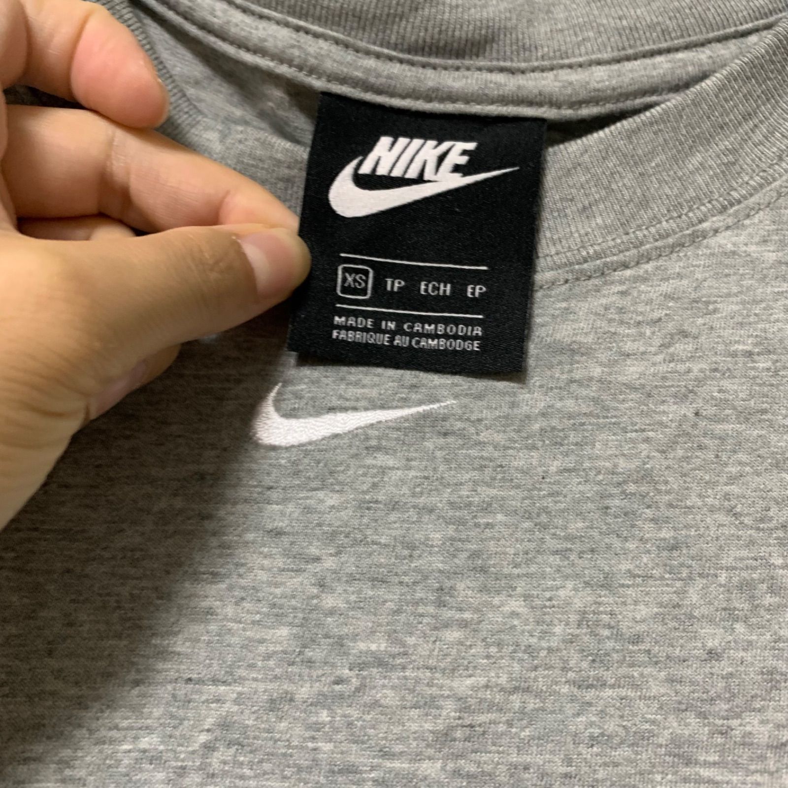 NIKE ☆ グレー ミニワンピ Tシャツ - メルカリ