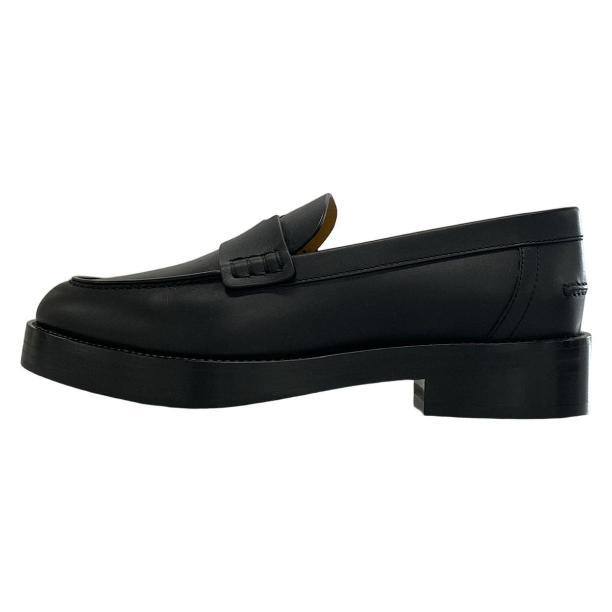 HERMES エルメス ローファー 36 1|2 レディース アワー 黒 レザー