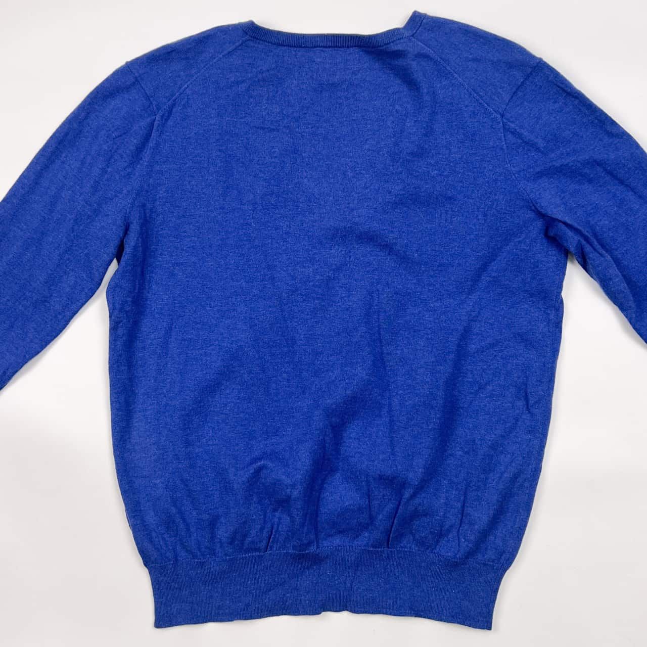 POLO RALPH LAUREN ラルフローレン Vネック ニット セーター M/ブルー 