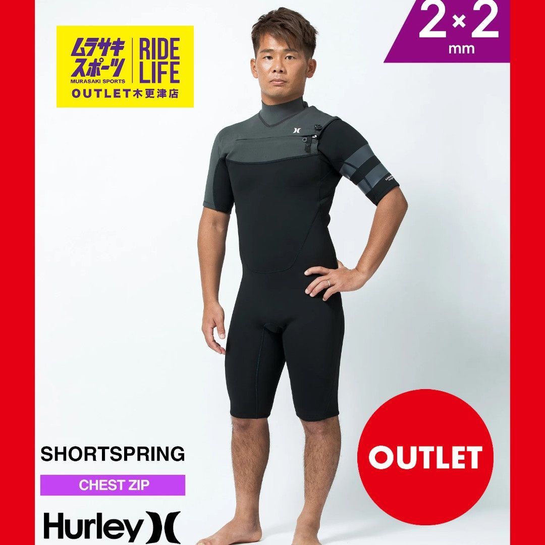 Hurley ハーレー CZ ADVANTAGE+ 2X2mm BK ブラック Hurley ハーレー CZ ADVANTAGE+ 2X2mm BK ブラック