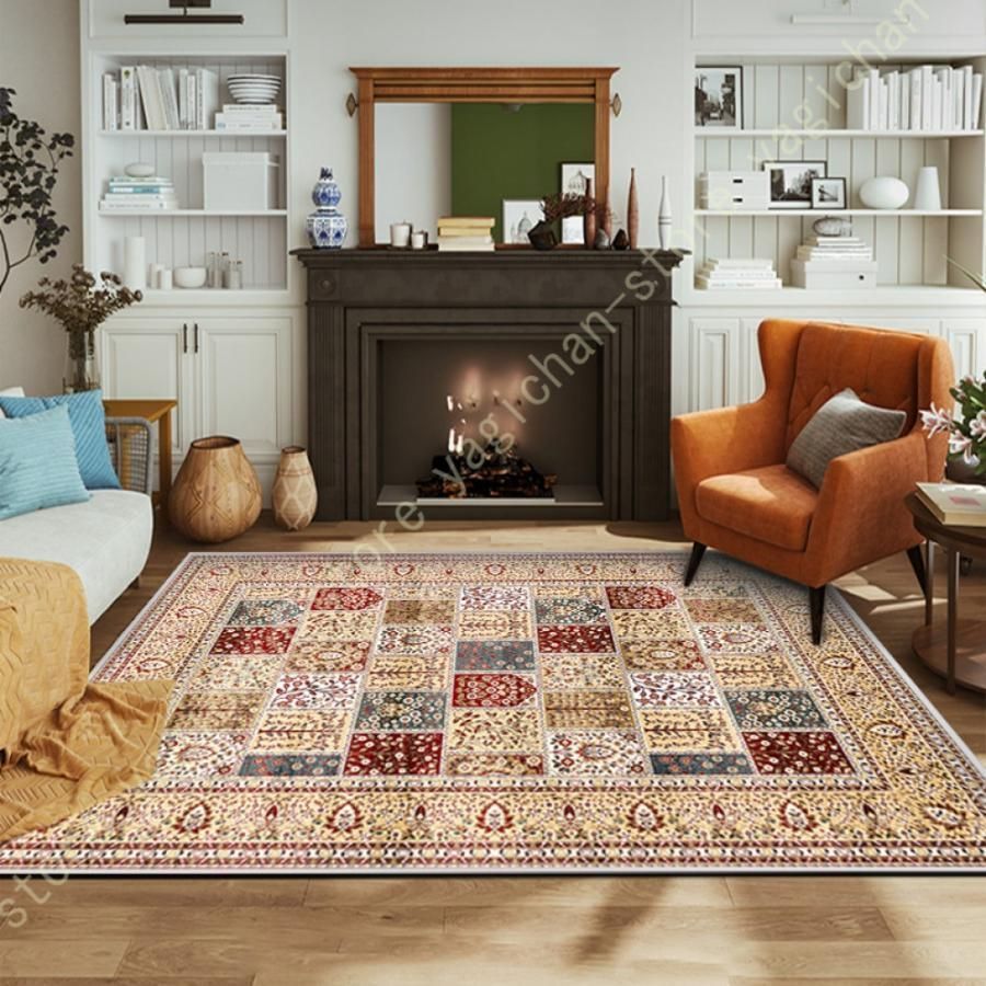 レトロラグマット 3畳 用 カーペット 2畳 1畳 おしゃれ