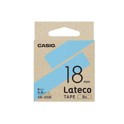 まとめ ラベルライター Ｌａｔｅｃｏ カシオ 水色 XB-18SB 4549526701788 1個 ×10セット