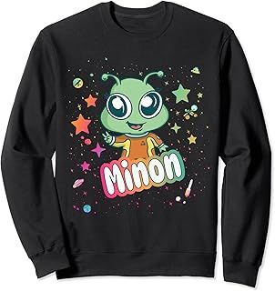 MINON - Cute Boy Name with cute Alien トレーナー