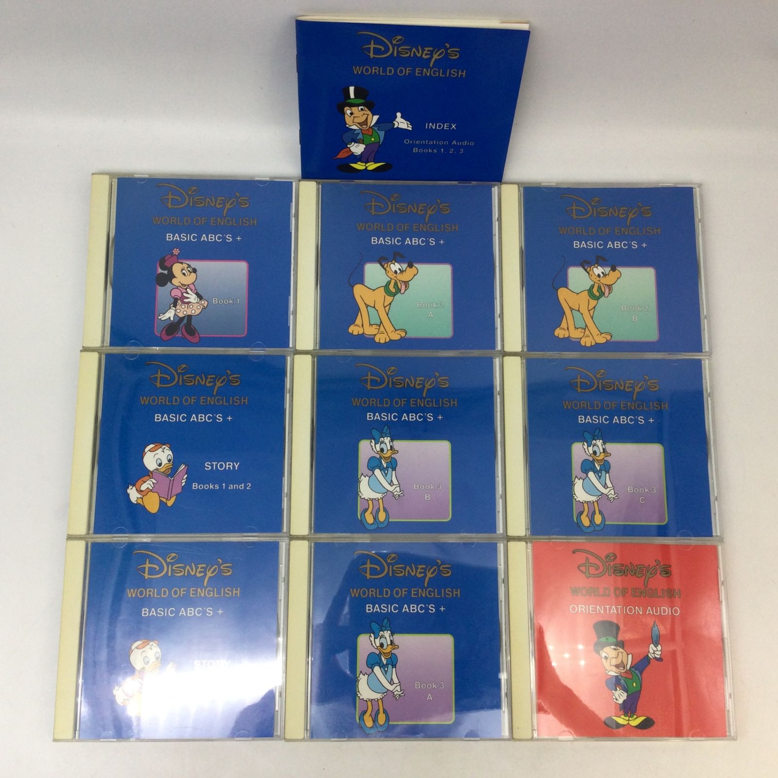 (一部未開封) ディズニー英語教材 World of English DVD+CD セット