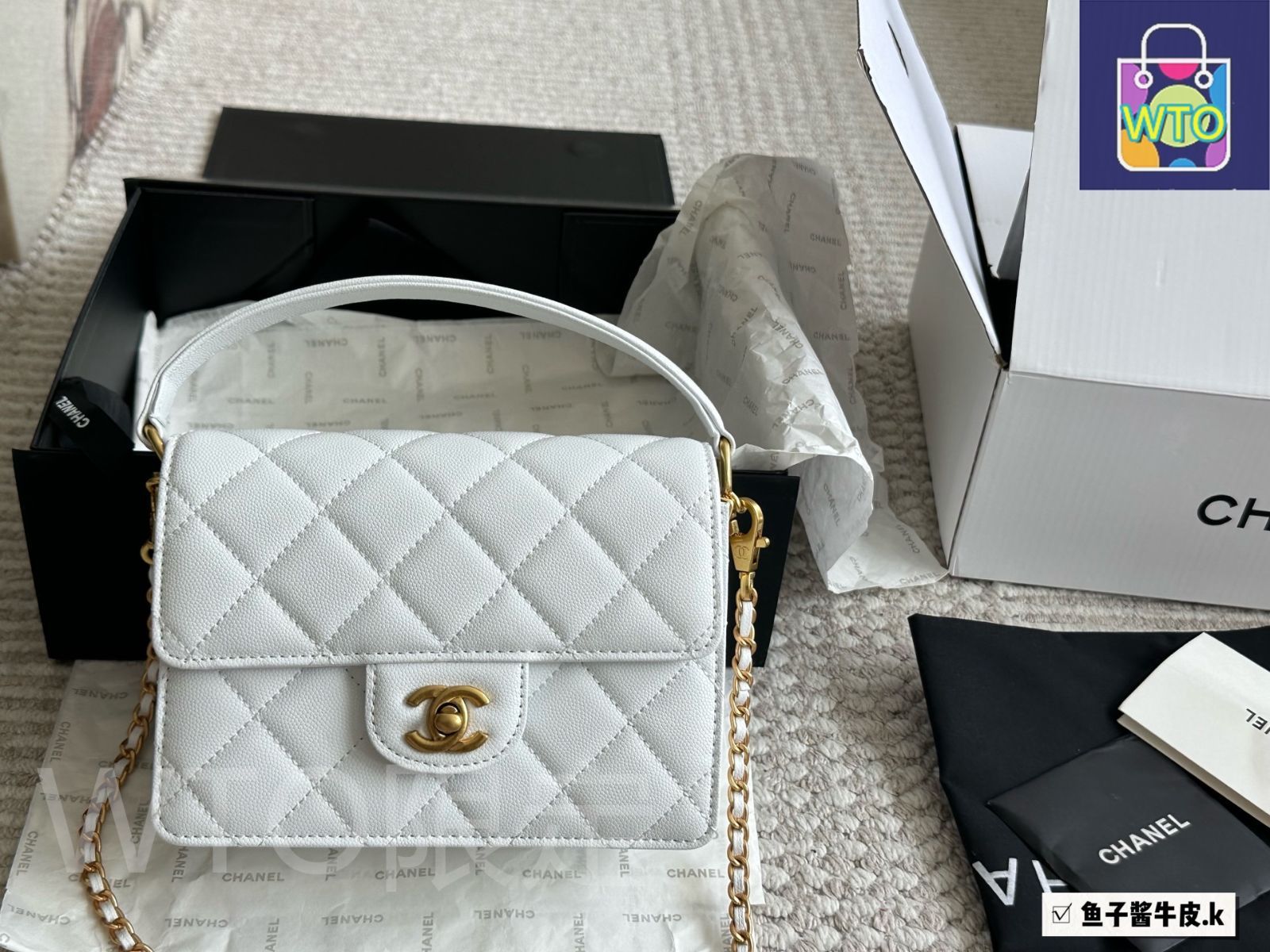 *完売必至*【CHANEL】キャビア ミニフラップ 25P 高級バッグ CHANEL 24P Mini Flap Bag with Pearls GHW *New - Timeless