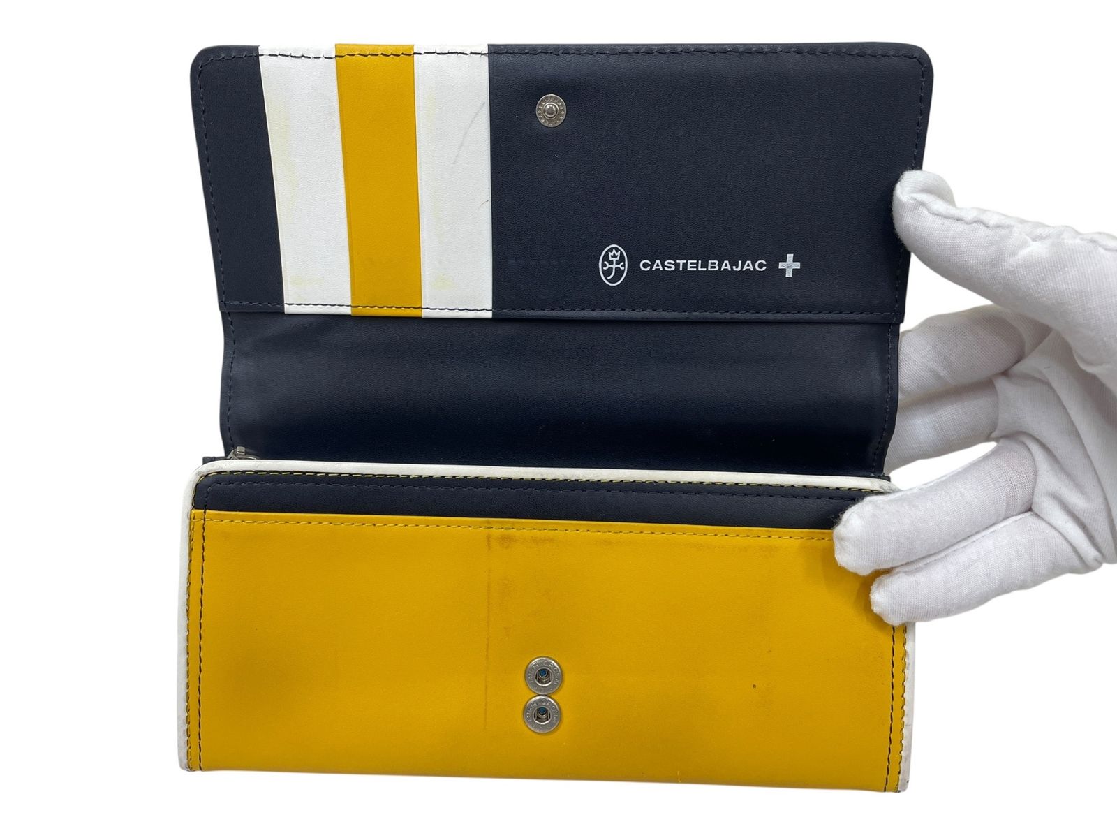 CASTELBAJAC (カステルバジャック) 二つ折り 長財布 ウォレット レザー
