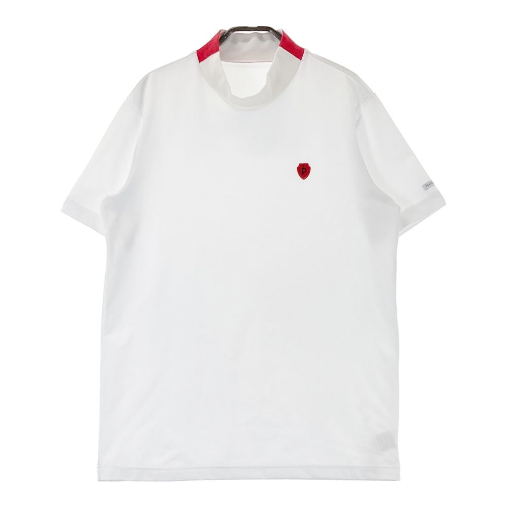 サイズ 5 PEARLY GATES パーリーゲイツ ハイネック 半袖Tシャツ ホワイト系 240101528182 ゴルフウェア メンズ ストスト