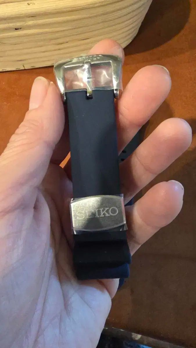 SEIKO セイコー ダイバー 時計 シリコーン ストラップ ネイビー 22 予め