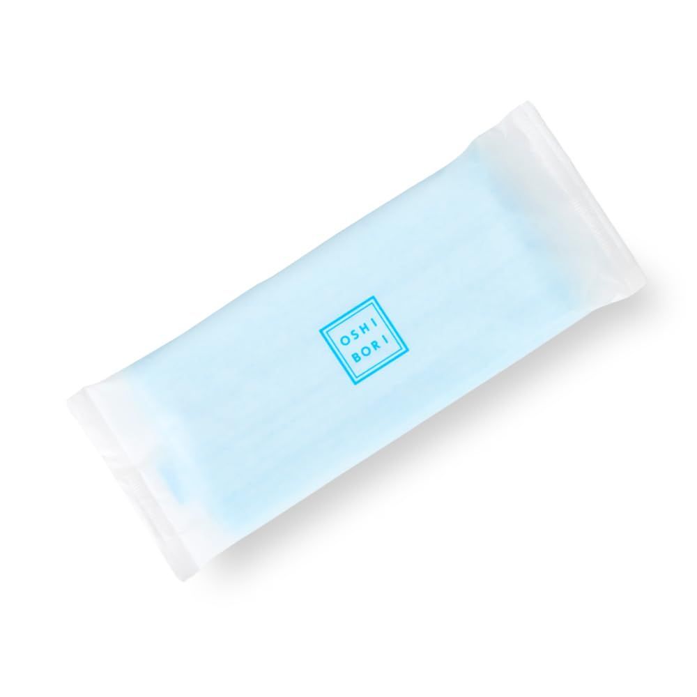 数量 抗菌 平型 無地 フラットタイプ 業務用 大判 厚手 厚手 シンプル Lサイズ 業務用 ブルー 個包装 使い捨ておしぼり CFB N 王子タイムリー 800本