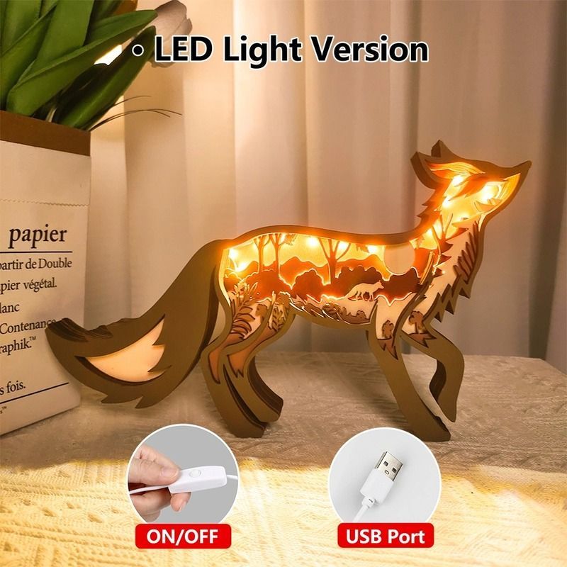 キツネ 標本 インテリア小物 置き物 木製 キタキツネ 北狐 red-fox インテリア 人形 北欧 雑貨