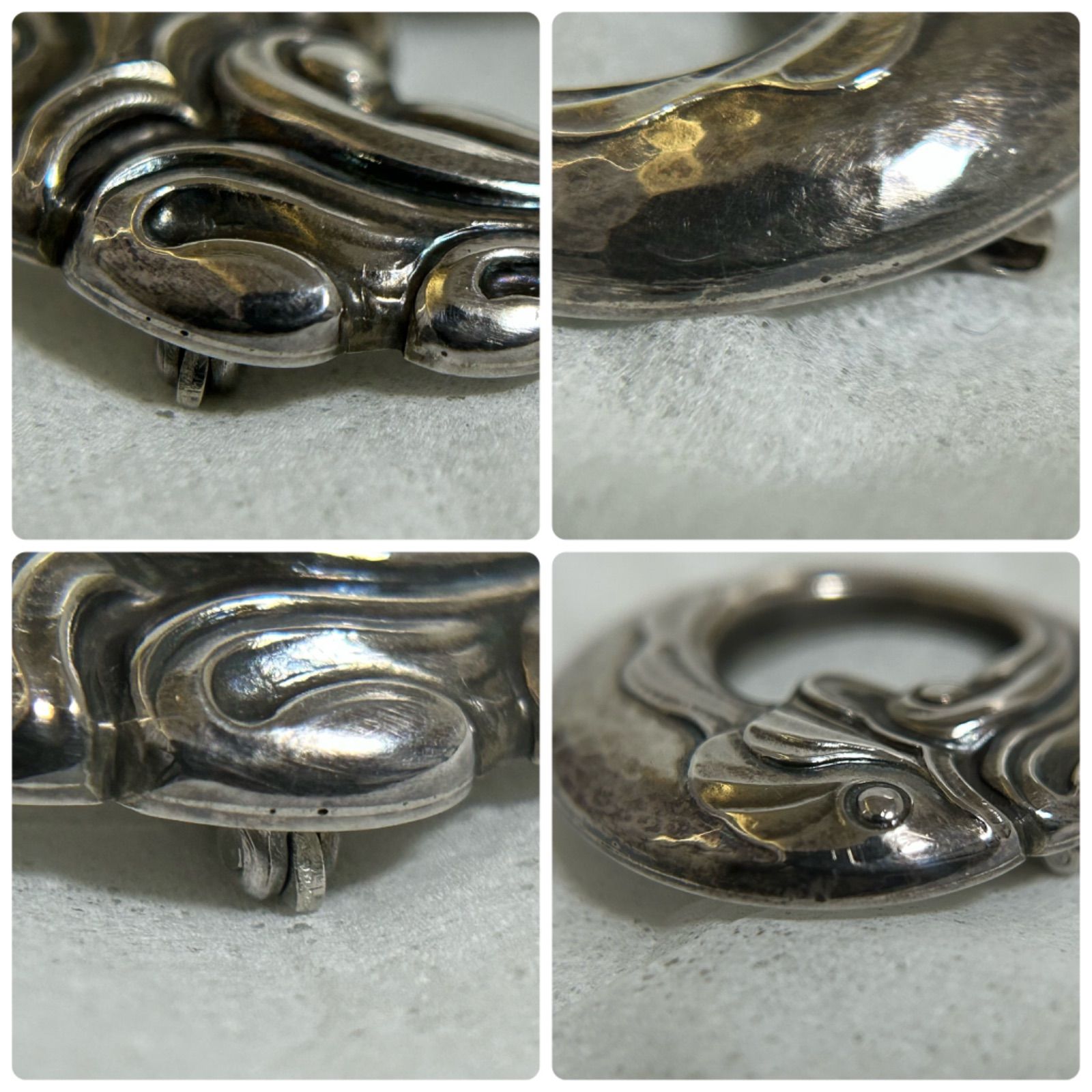 ジョージジェンセン ブローチ 10 フィッシュ 魚 AG925 ヴィンテージ