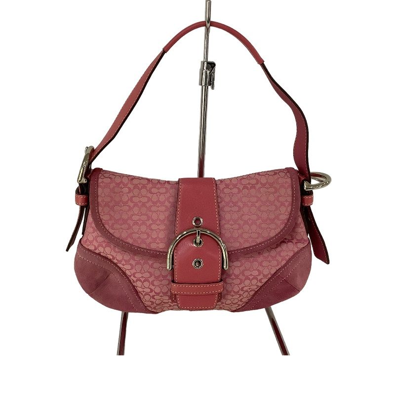 COACH ソーホー ミニ シグネチャー デミフラップ ショルダーバッグ COACH 』ショルダーバッグピンク ソーホーミニシグネチャースモール