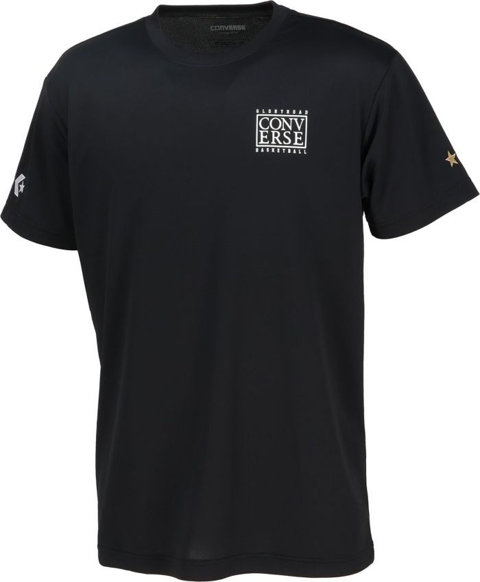 【新品・4営業日で発送】Converse(コンバース) 4S_GSプリントTシャツ (CBG241353) 色 : ブラック サイズ : M 